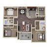 C2 WILLOW three bedroom two bathroom floor plan